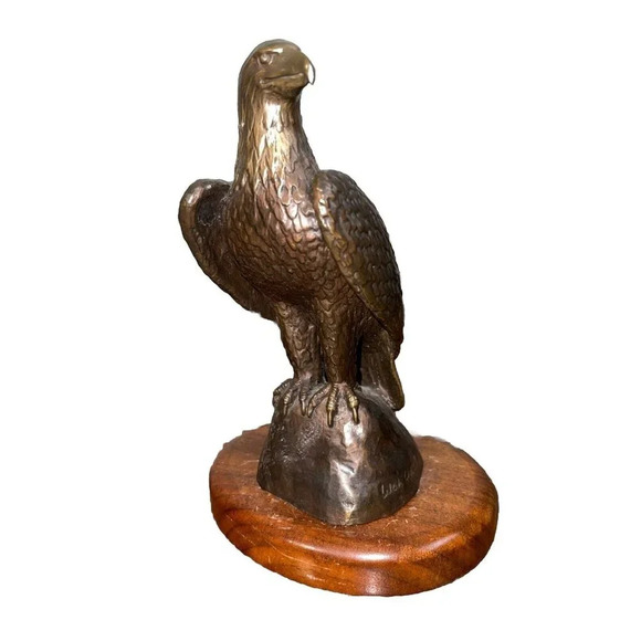 Wah Ming Chang listed Hawaii CA (1917-2003) Bronze Modernist American Eagle - Picture 1 of 12